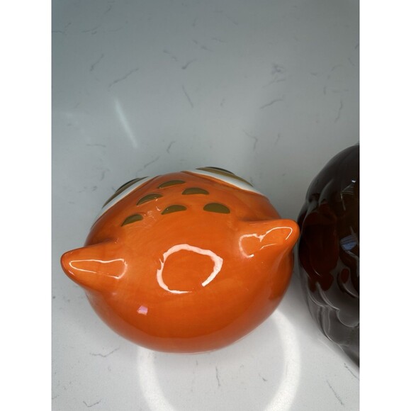 Colorful Ceramic Owl Cookie Jar Canister – Retro Style Kitchen Storage - Picture 6 of 7